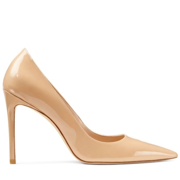 Stuart Weitzman Shoes - STUART WEITZMAN PATENT LEATHER HEELS NUDE